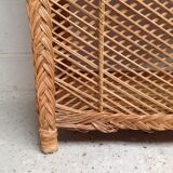 Vintage rattan shelf