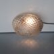 Vintage ceiling lamp / wall lamp - molded glass diamond tips - 1970