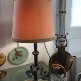 Wrought iron lamp to pose