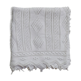 White crochet bed cover