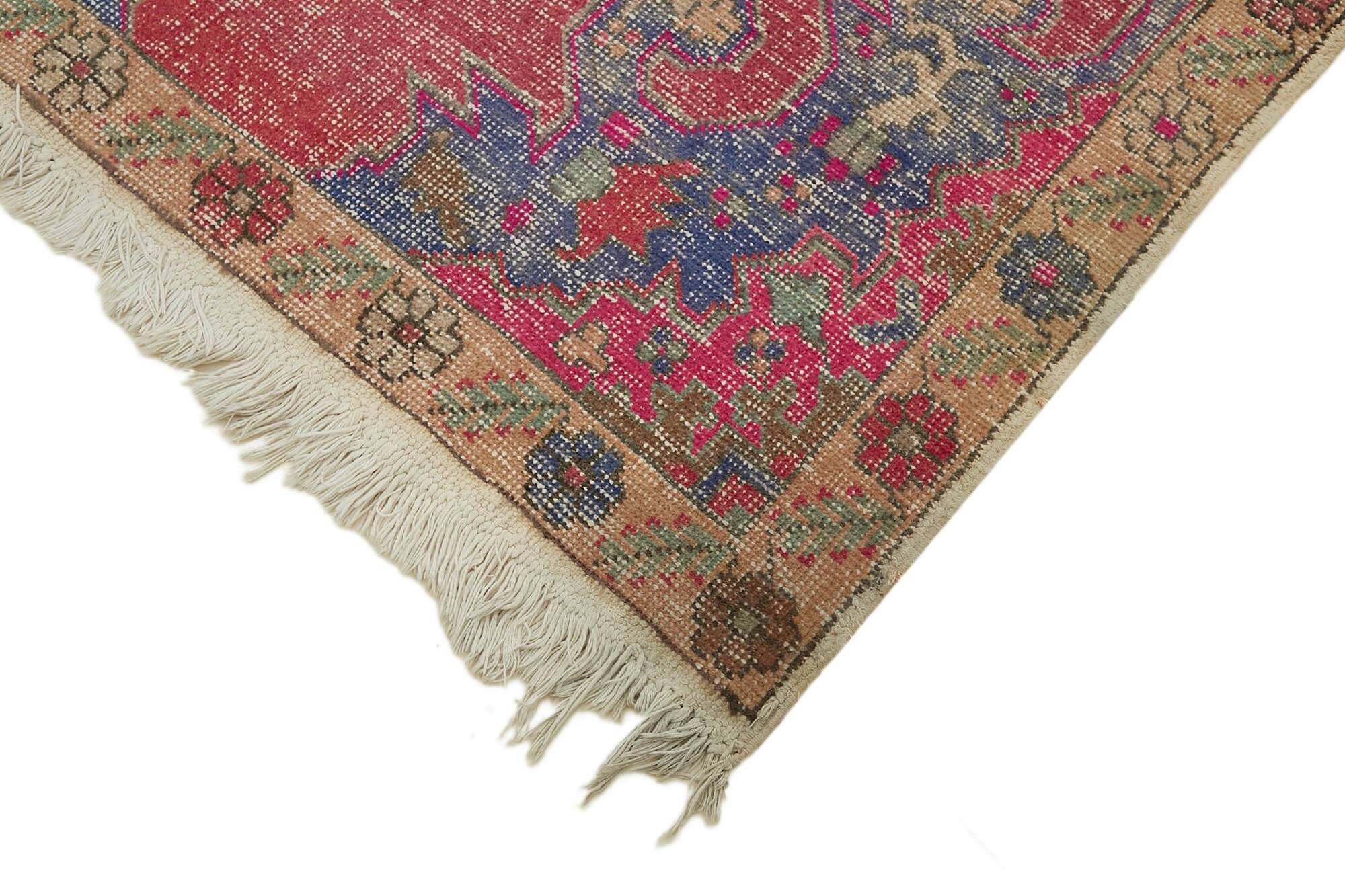 Tapis vintage anatolien turc 140 cm x 236 cm