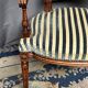 Fauteuil ancien de style Louis XVI.