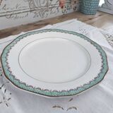 Round earthenware dish, Longwy France, Trianon model