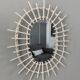 Miroir rotin blanc 50x40cm