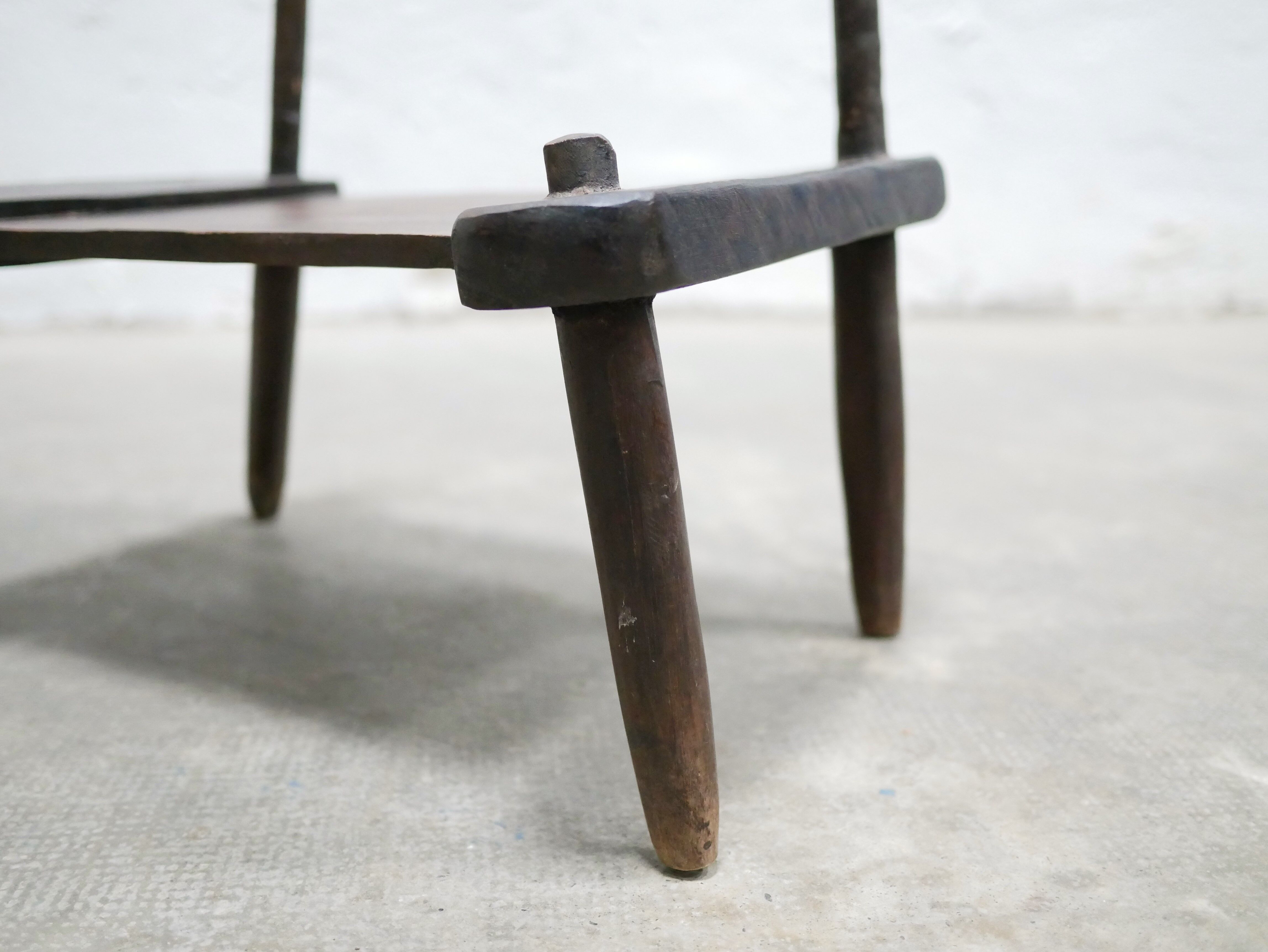 Ancient brutalist African chair