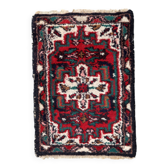 Tapis vintage fait main Hamadan – 43 cm x 63 cm 1C959