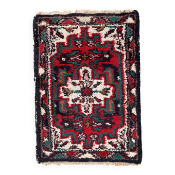 Tapis vintage fait main Hamadan – 43 cm x 63 cm 1C959