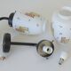 Pair of Unique Vintage Redesign Wall Lamps Glass Lights from Italy 1960's