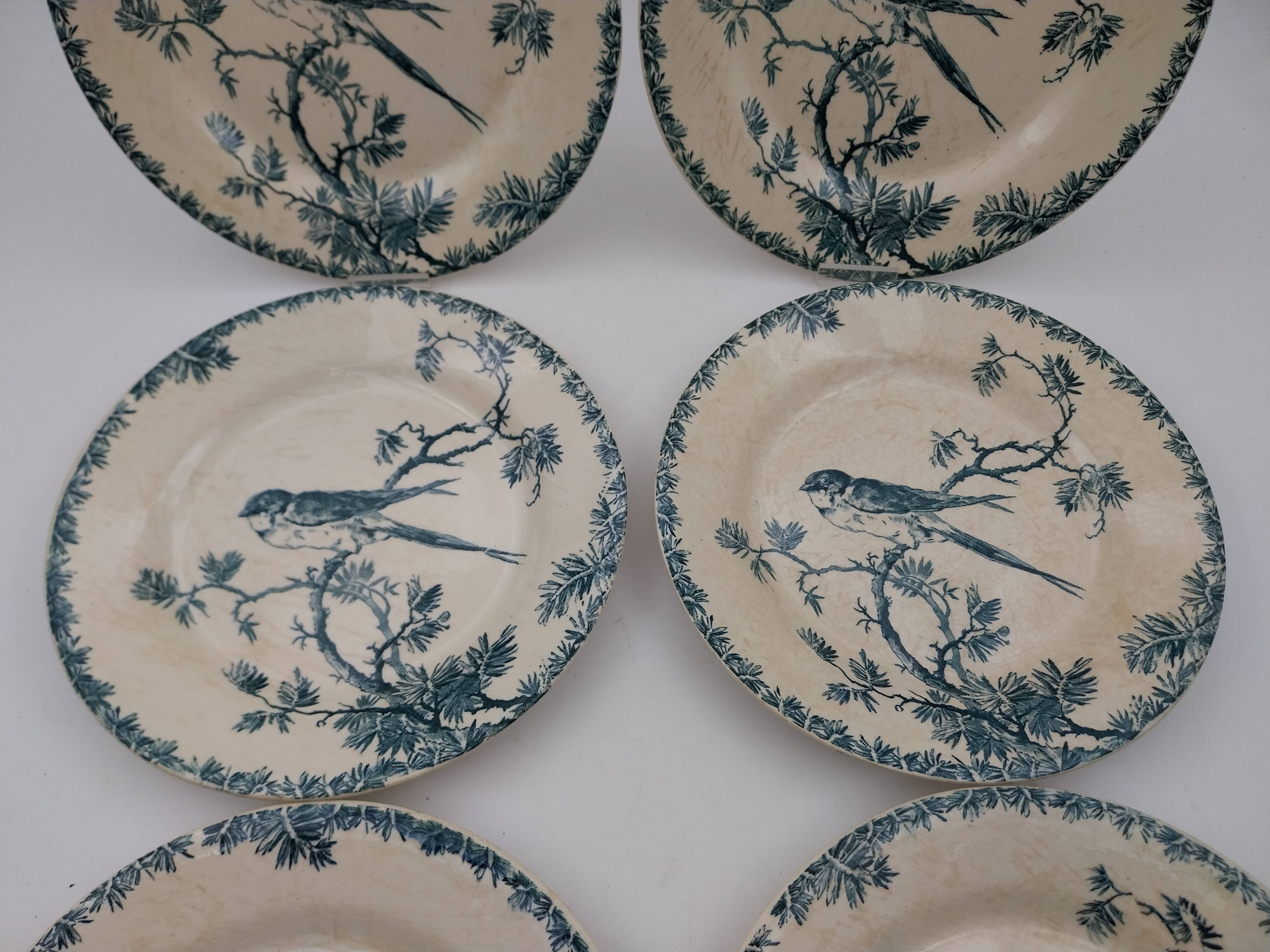 14  plates Gien modèle provencal