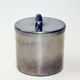 Norwegian Pewter lid box with bear knob by PA Lie, Oslo 1950s
