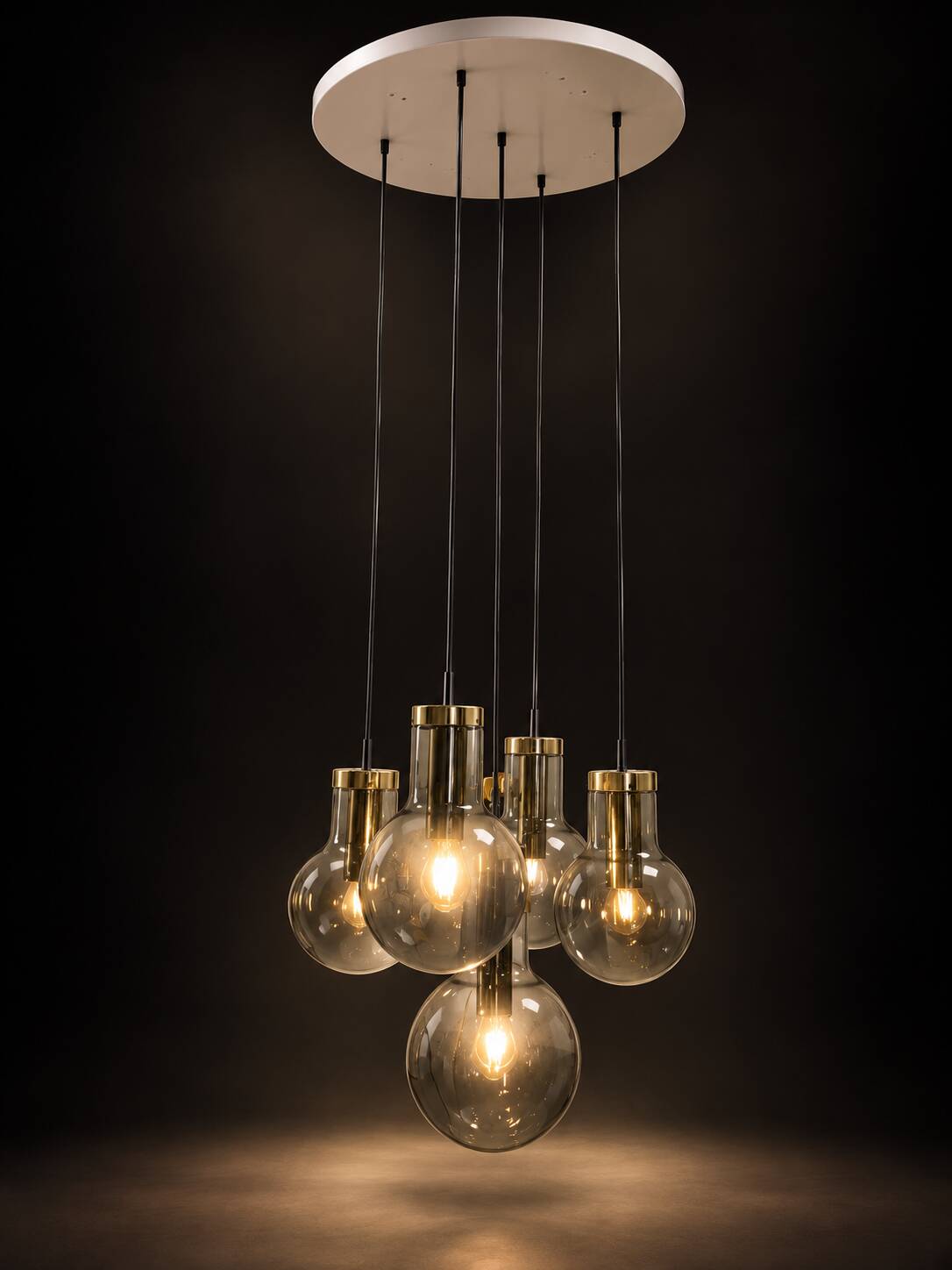 Suspension "maxi globe" by raak amsterdam, netherlands, 1968.