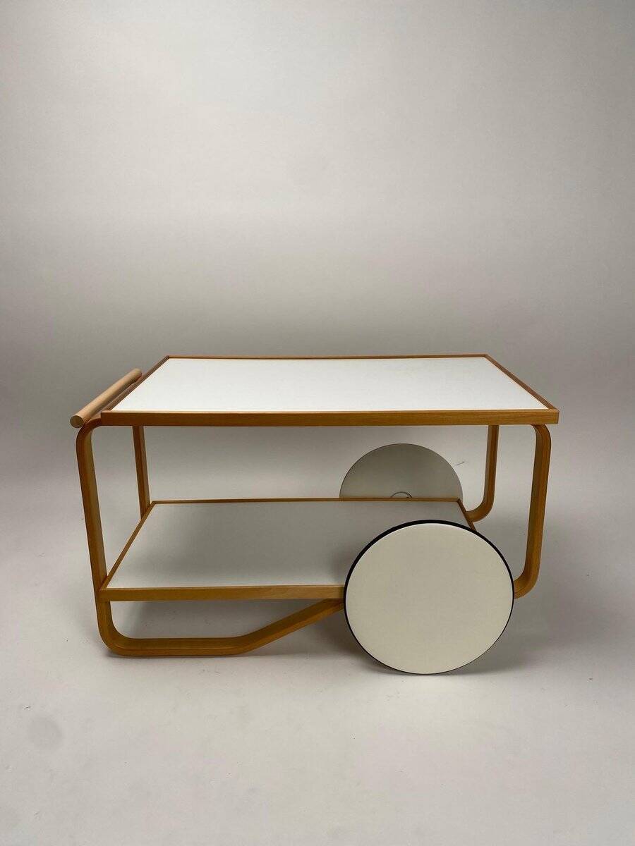 Serving Trolley 901 by Alvar Aalto for Artek Finland, 1960s
