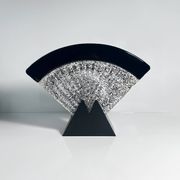 Large Murano glass fan lamp - 1980s Art Deco