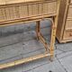 Woven rattan and wicker furniture. Vintage.
