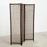 Brutalist "cord" paravent / room divider