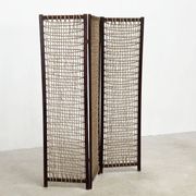 Paravent / séparateur de pièce brutaliste en « corde »