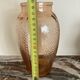 Art Deco pink molded glass vase
