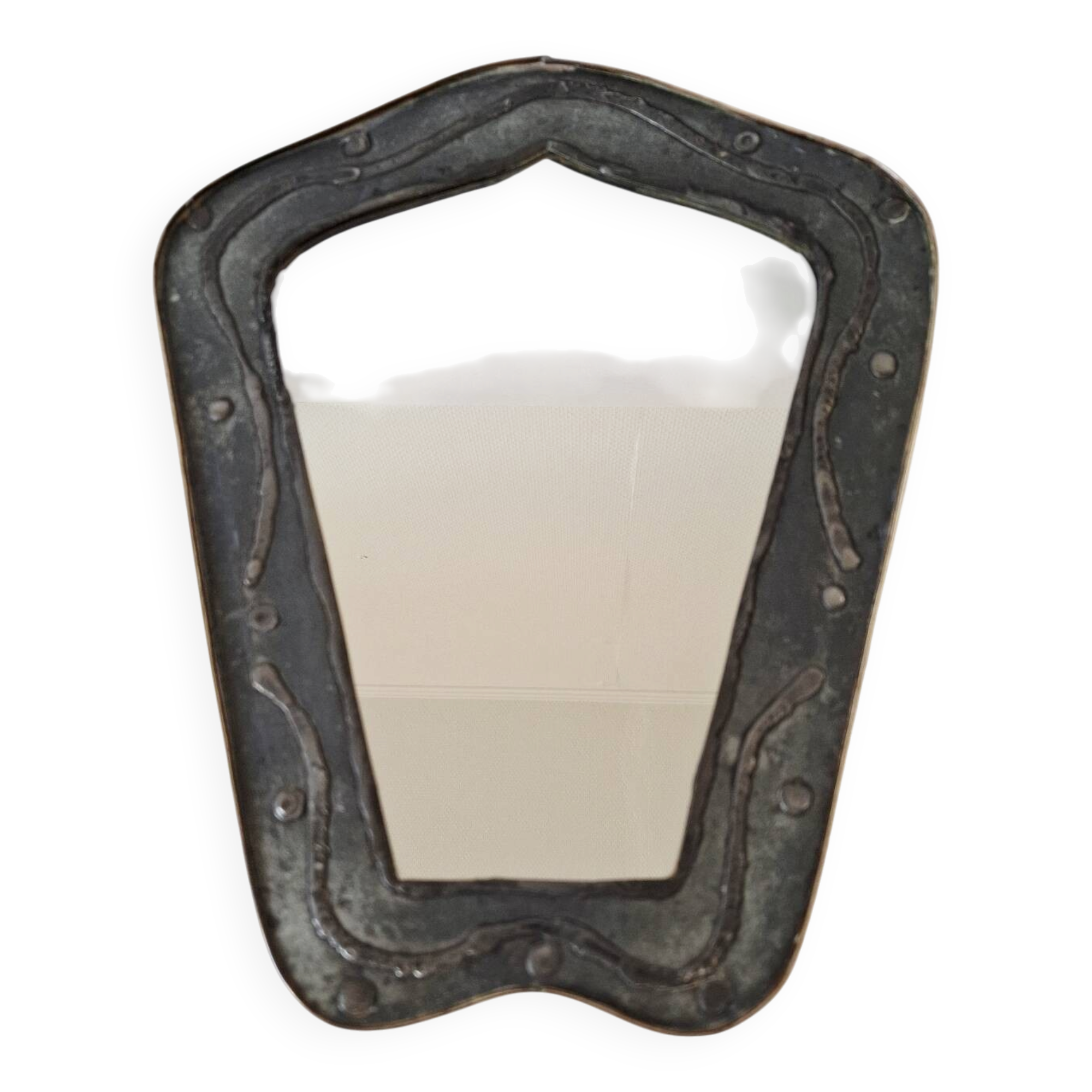 Vintage brutalist mirror