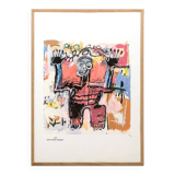 Jean-Michel Basquiat. Numbered color screenprint. 1990s
