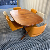 Dyrlund editor, scandinavian table in solid teak