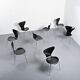 Suite de 8 chaises modèle 3107 par Arne Jacobsen, circa 1974