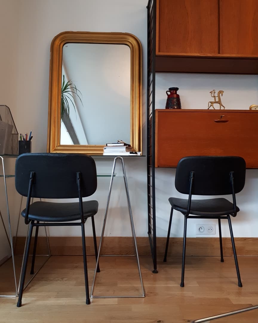 Pair of chairs ed Airborne model Carolina 1960