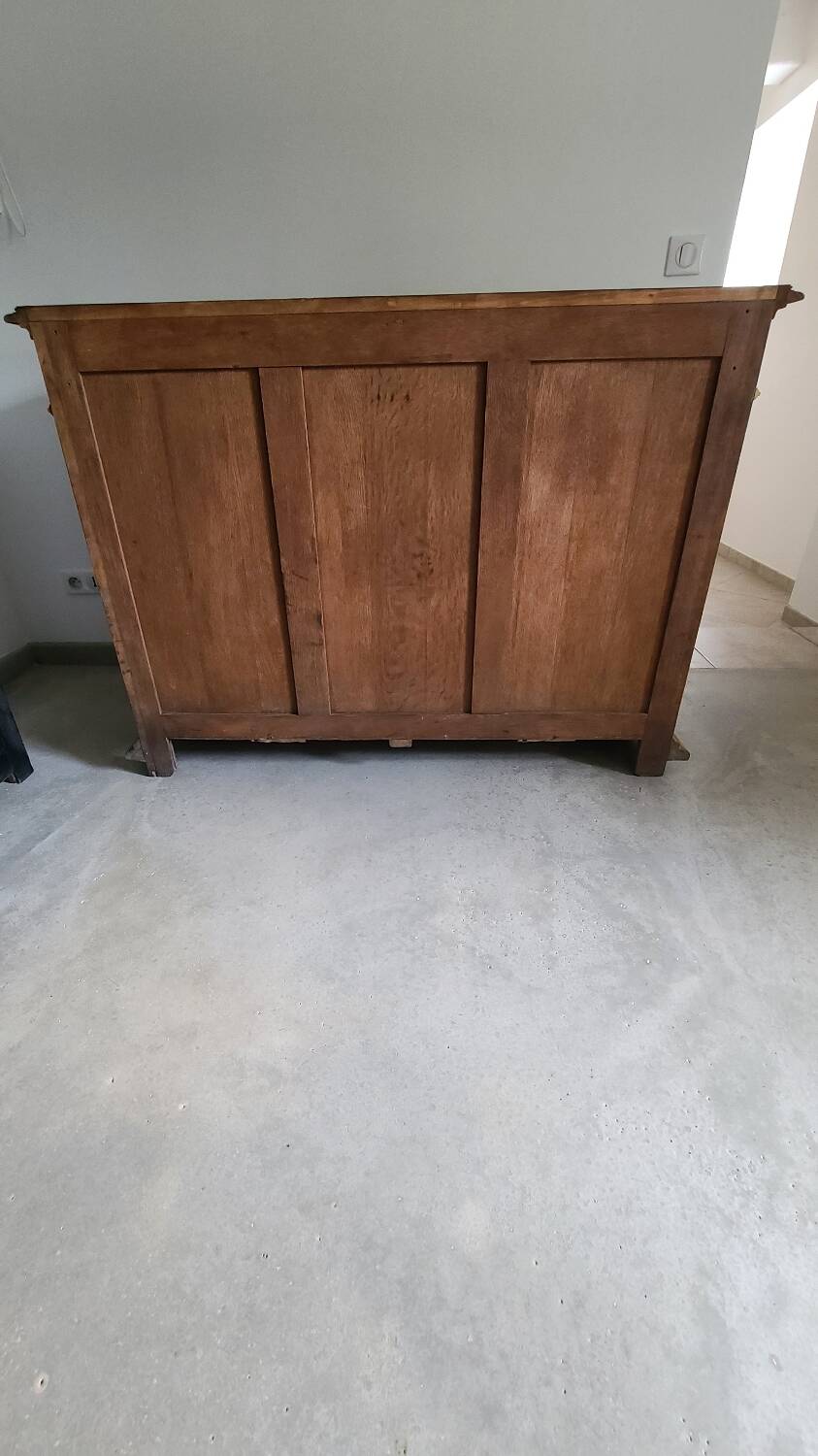 Old counter furniture trade furniture console central island raw wood storage sideboard