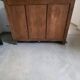 Old counter furniture trade furniture console central island raw wood storage sideboard
