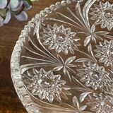 Large cut glass fruit bowl, 1950s