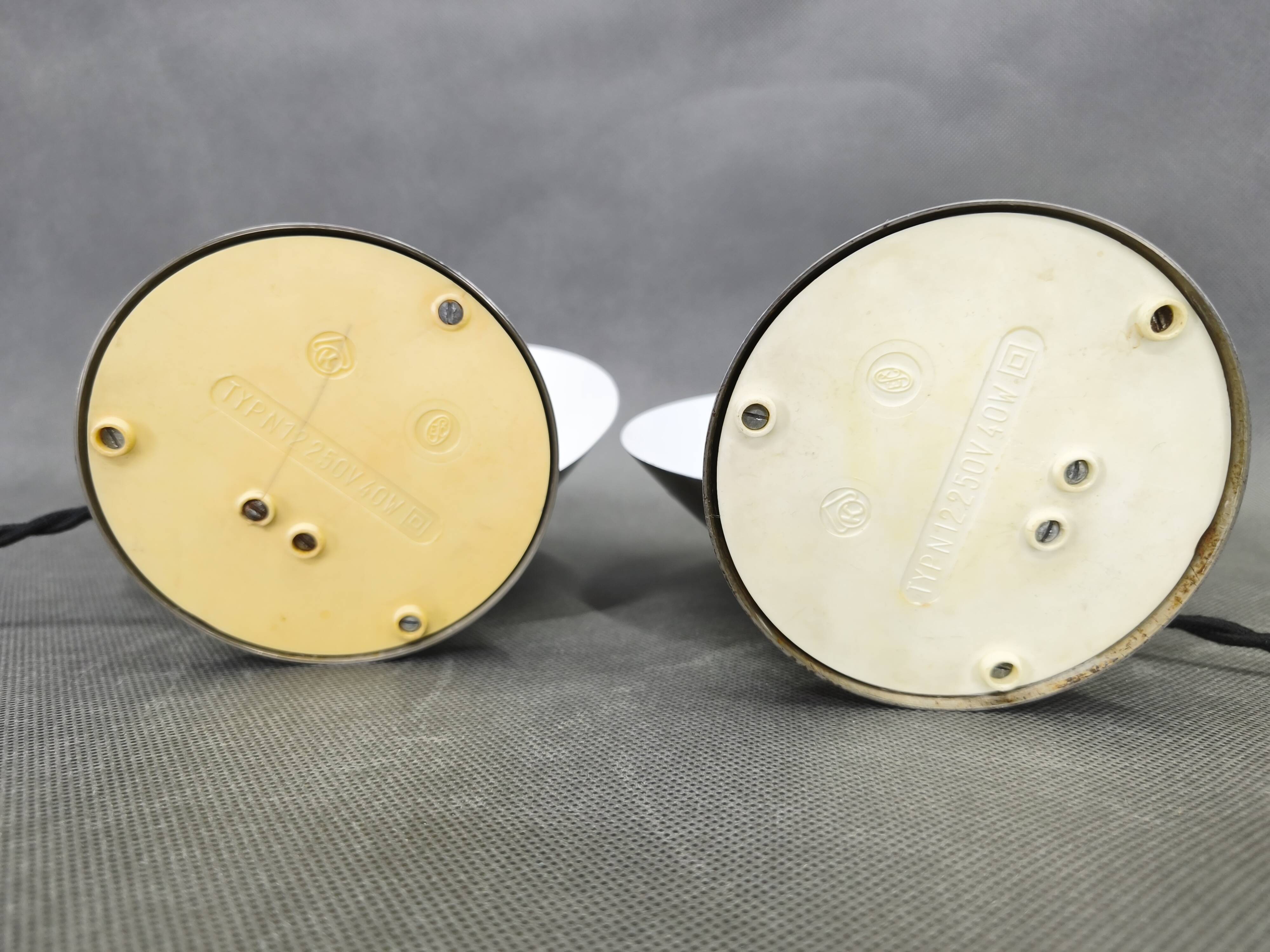 Pair of Bauhaus Chrome Adjustable Table Lamps, 1930s Czechoslovakia