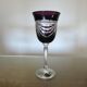 Service cristal couleur "Cristalleries de Lorraine" carafe et 5 verres