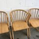 4 Chaises de bistrot en bois en forme de v
