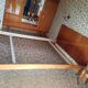 Vintage bed 70s, made by artisan carpenter, excellent condition, part of a set "room"