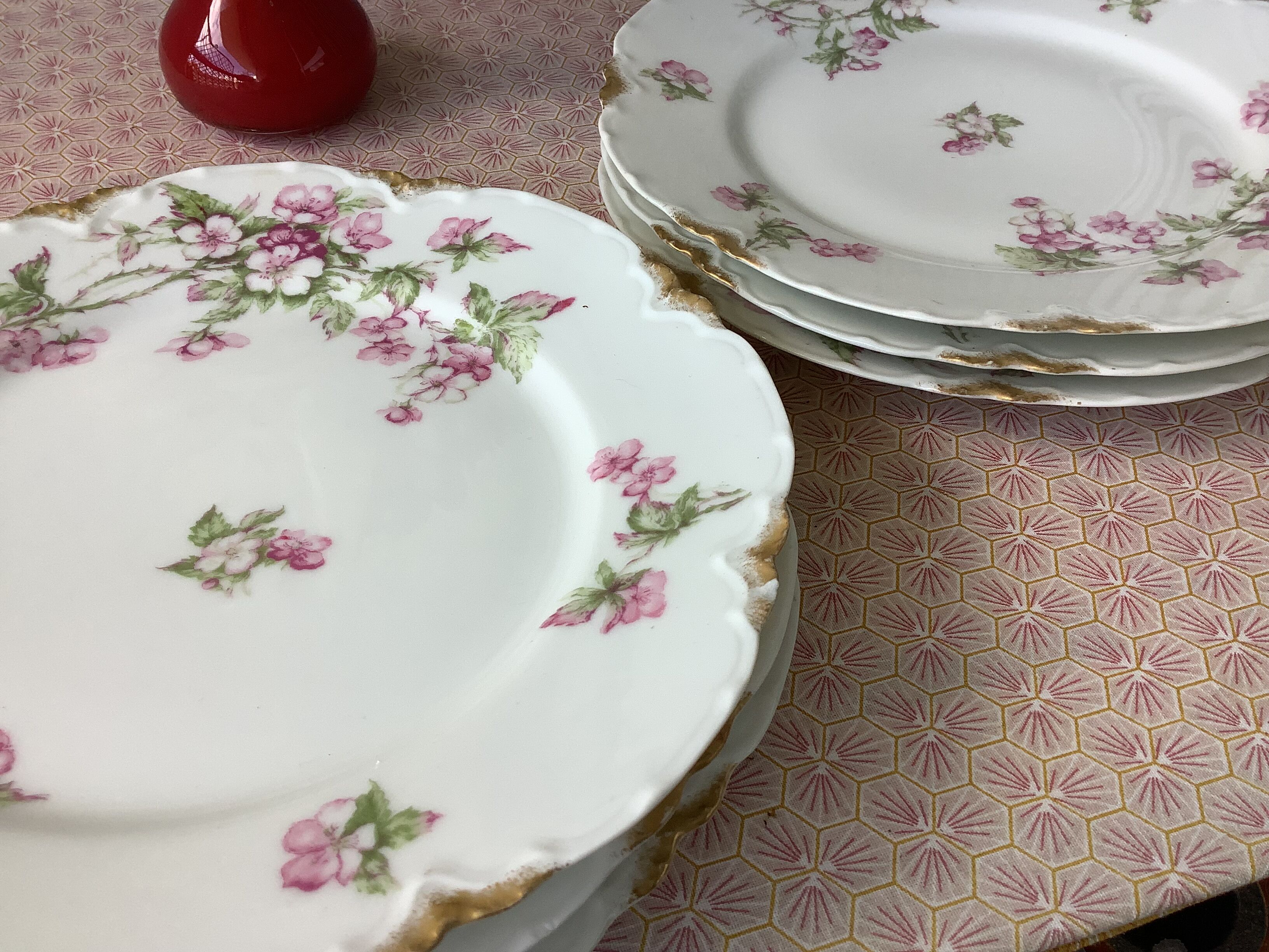 Plates Haviland Limoges 1900 - floral decoration liberty