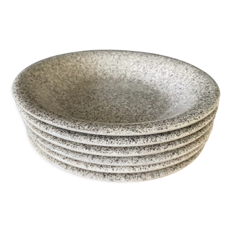 Set of 6 hollow plates