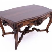 Richly carved table - coffee table, France, late 19th century.