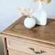 Renovated antique Parisian buffet in oak in Art Nouveau style.