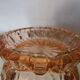 Polished glass ashtray pink blush