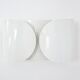 White "Foglio" wall lights by Tobia & Afra Scarpa for Flos, 1960s.
