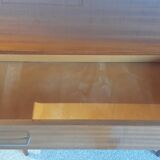 Commode en bois vernis, années 80