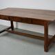 Rustic Dining Table in Oak and Elm from the Early 20th Century