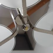 Bauhaus / Functionalist Chrome and Glass Chandelier, 1920s