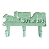 3-point cast iron coat rack