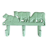 3-point cast iron coat rack