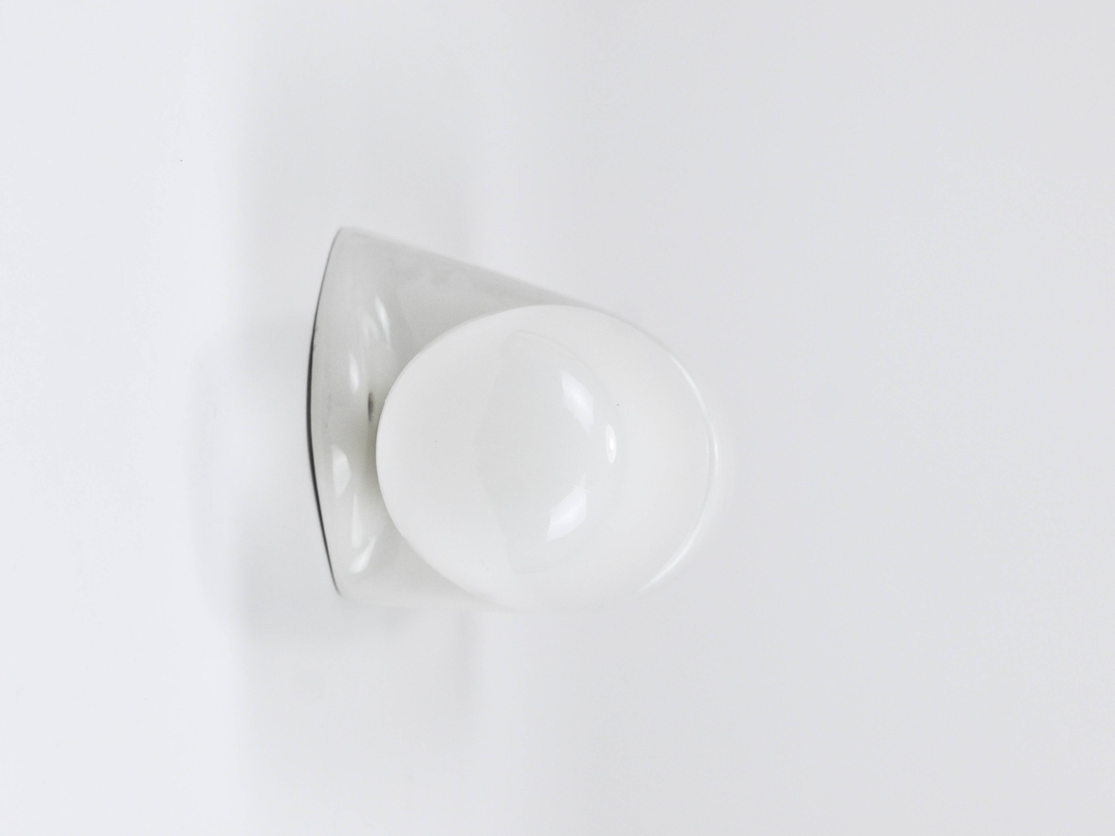 Wilhelm Wagenfeld Bauhaus White Double Sconce Wall Light, Germany, 1950s