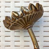 Applique bougeoir en bronze en forme de fleur s.xix