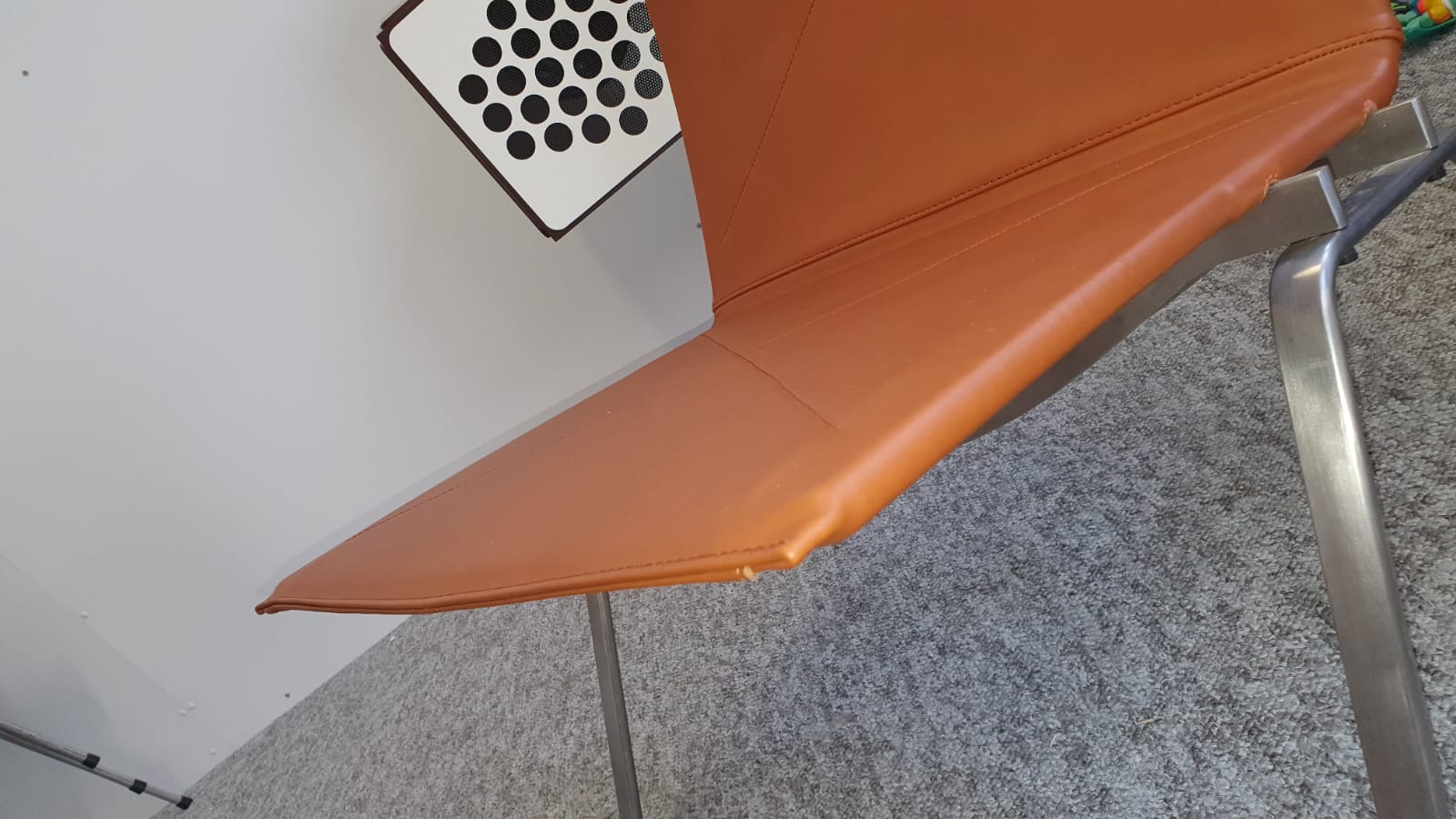 Armchair PK22 Poul Kjaerholm Brown leather edition Fritz Hansen