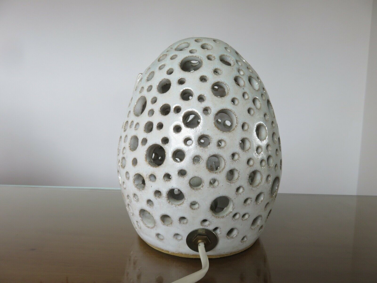 Pale blue open lamp 60 70 years