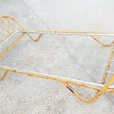 Rattan basket bed