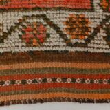3x11 Wool Vintage Runner Rug, Turkish Runner, 90x340Cm